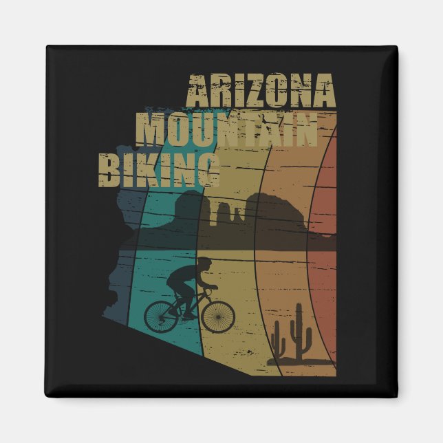 Arizona Mountainbike Vintag Magnet (Vorne)