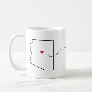Arizona nach Pennsylvania - Heart2Heart Coffee Tas Kaffeetasse