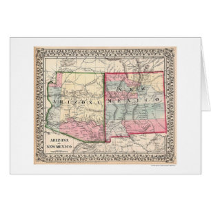 Arizona-New Mexiko-Karte 1867