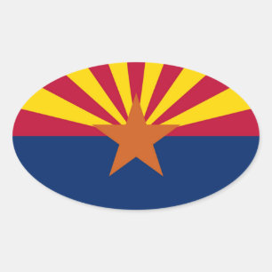 Arizona Ovaler Aufkleber