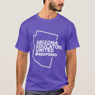 Arizona Pädagogik vereinte Lehrer schlagen rot für T-Shirt