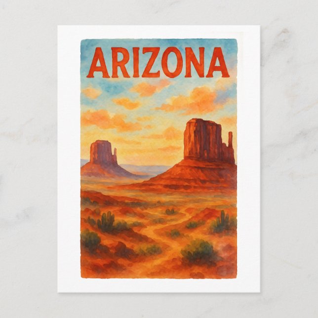 Arizona Postkarte (Vorderseite)