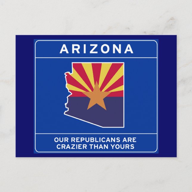 Arizona Postkarte (Vorderseite)