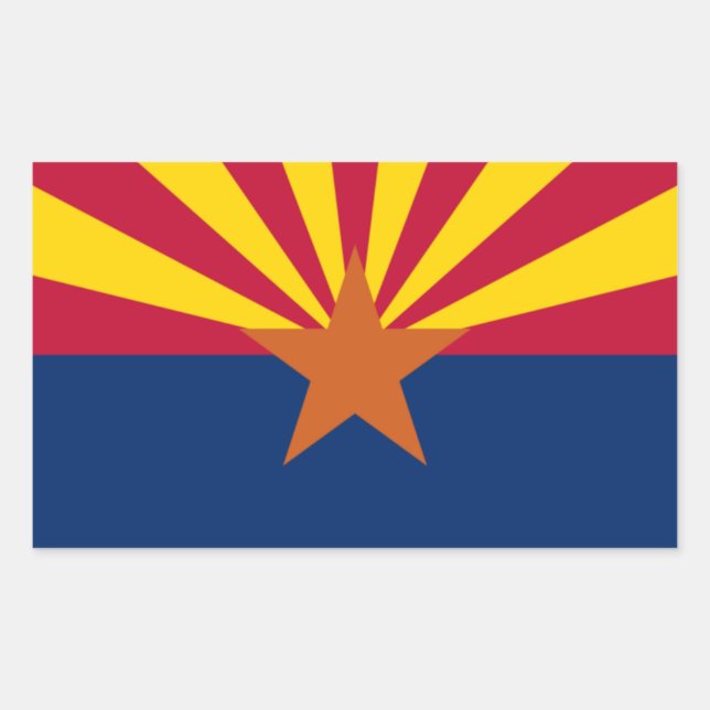 Arizona Rechteckiger Aufkleber (Vorderseite)