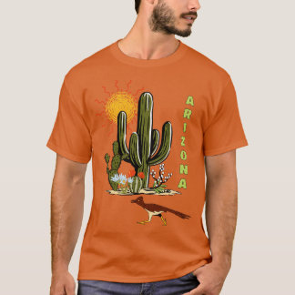 Arizona Roadrunner Desert Cactus TShirt