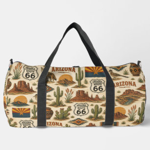 Arizona Route 66 Desert-Wochenende Duffle Bag