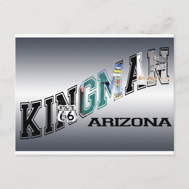 Arizona-Route 66 Postkarte (Vorderseite)