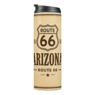 Arizona Route 66 Vintage-Kaffee-Reise Thermosbecher