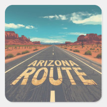 Arizona Route Wüstenstraßen-Grafik Kunst