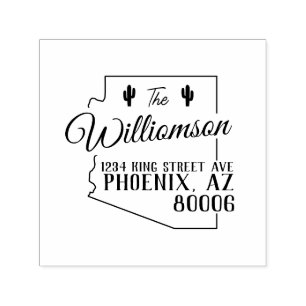 Arizona Rücksendeadresse Briefmarke Permastempel