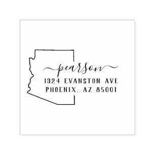 Arizona Rücksendeadresse Briefmarke Selbsteindruck Permastempel