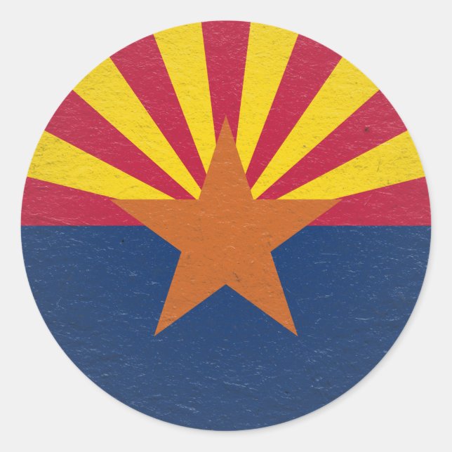 Arizona Runder Aufkleber (Vorderseite)