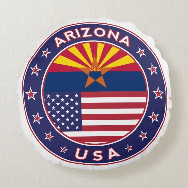 Arizona Rundes Kissen (Vorderseite)