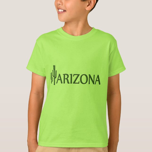 Arizona Saguaro Cactus Kids T - Shirt (Vorderseite)