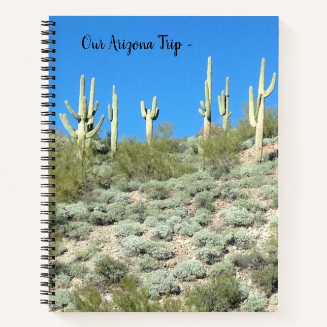 Arizona Saguaros - Reise Notizbuch (Vorderseite)