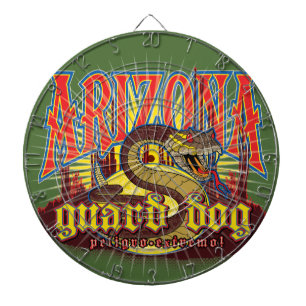 Arizona-Schlange auf der Hut Dartscheibe