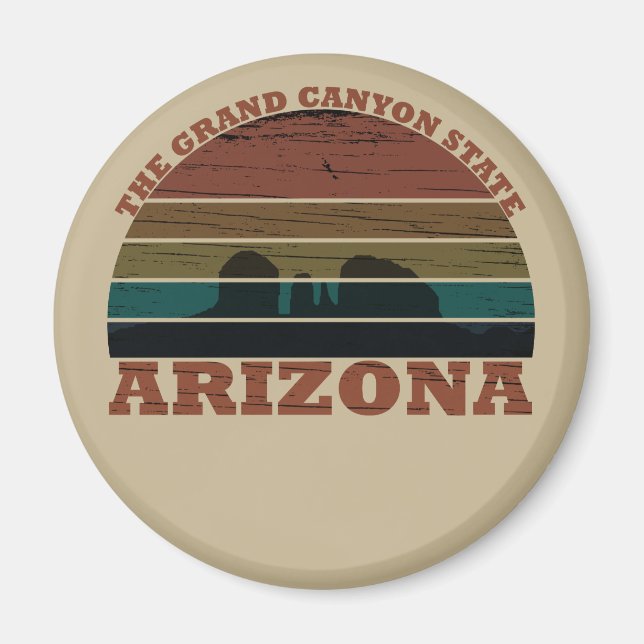 Arizona sedona Landschaft Retro Magnet (Vorne)