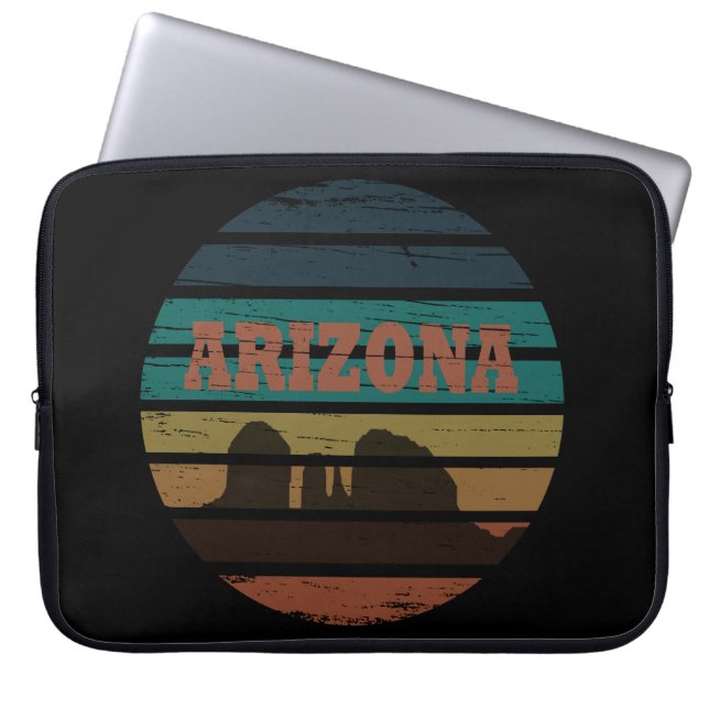 Arizona Sedona Landschaft Vintager Sonnenuntergang Laptopschutzhülle (Vorderseite)