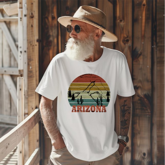Arizona Sedona Vintager Sonnenuntergang Retro az T-Shirt (Von Creator hochgeladen)