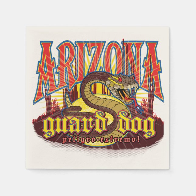 Arizona Snake Art Serviette (Vorderseite)
