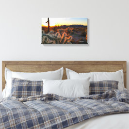 Arizona Sonnenuntergang in der Sonoranischen Wüste Leinwanddruck