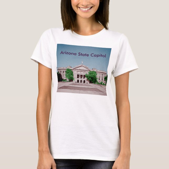 Arizona Staat Hauptstadt Tinted Colorized T-Shirt (Vorderseite)