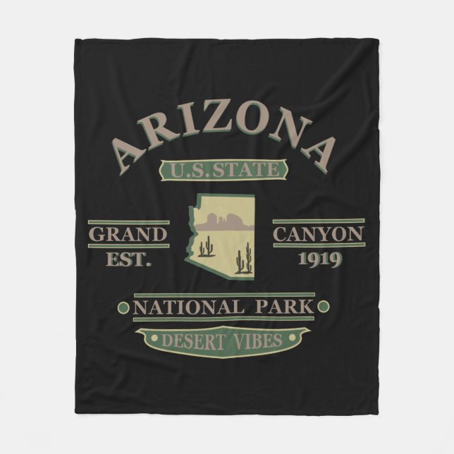 Arizona Staat Sedona Nationalpark Canyon Fleecedecke (Vorderseite)