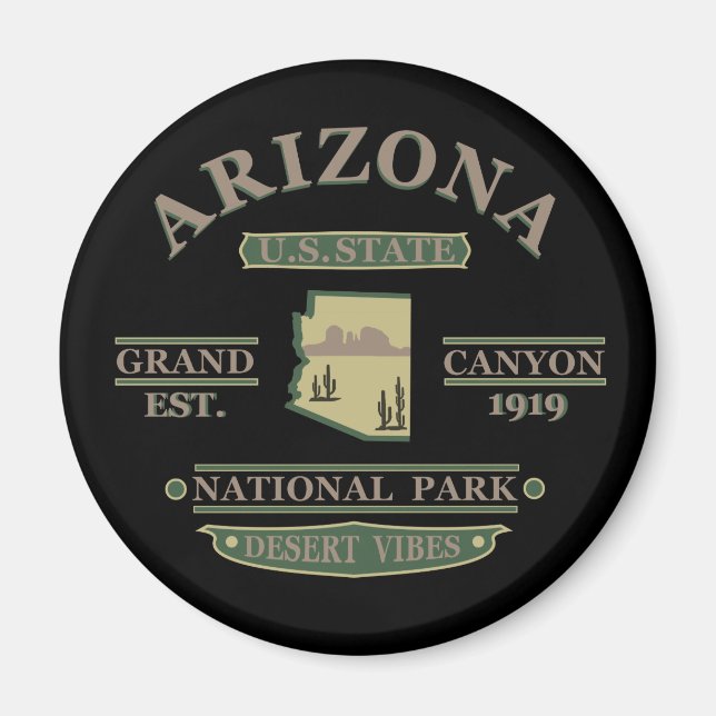 Arizona Staat Sedona Nationalpark Canyon Magnet (Vorne)