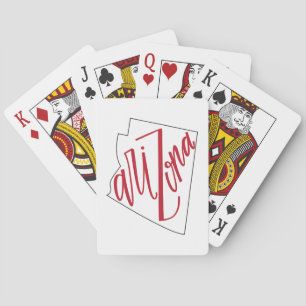 Arizona Staat Typografy Design Spielkarten
