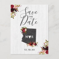 Arizona Staat Zielort Rustikal Save the Date