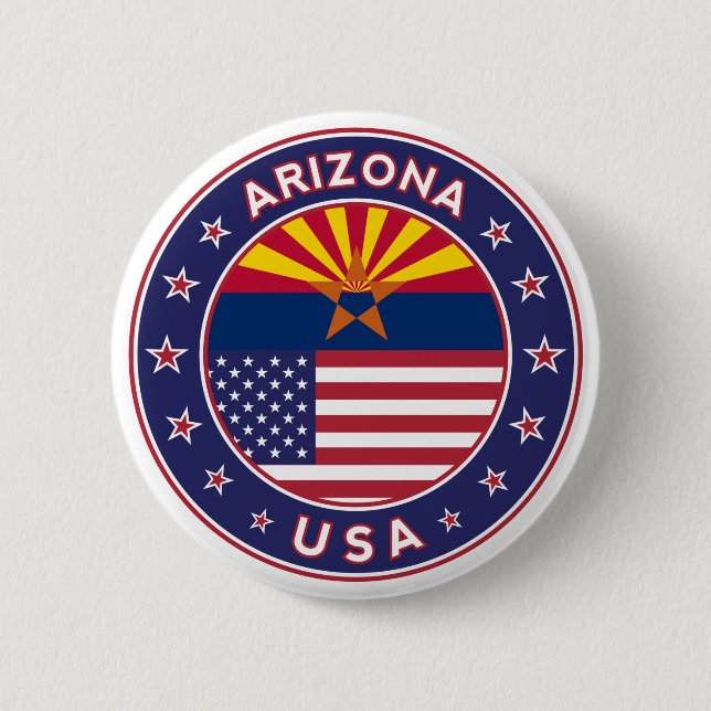 Arizona, Staaten der USA Button (Vorderseite)