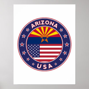 Arizona, Staaten der USA Poster