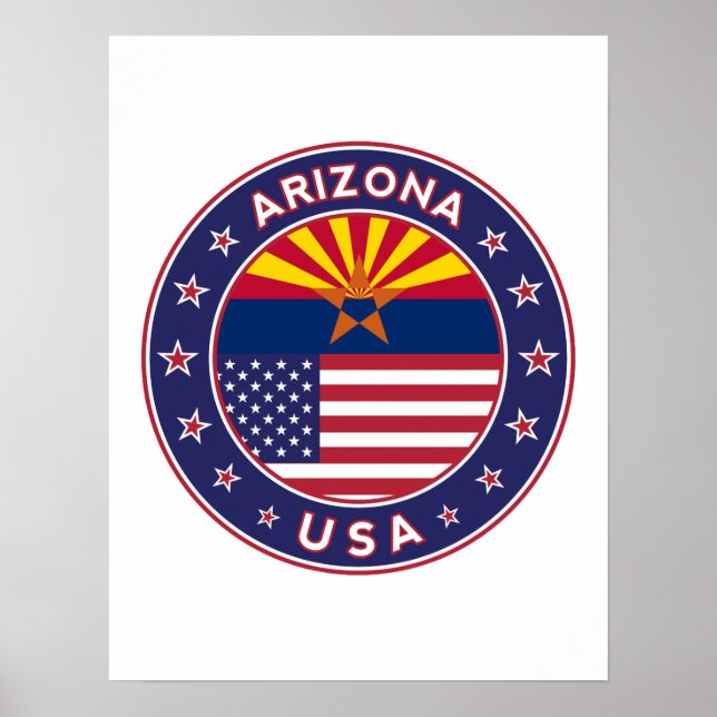 Arizona, Staaten der USA Poster (Vorne)