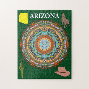 Arizona-Staatmandala-Puzzlespiel