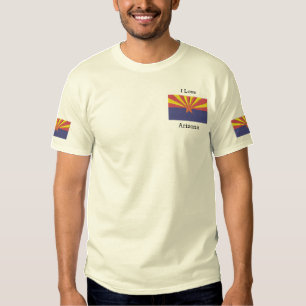 Arizona-Staats-Flagge Besticktes T-Shirt