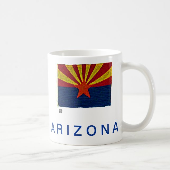 ARIZONA-STAATS-FLAGGE KAFFEETASSE (Rechts)