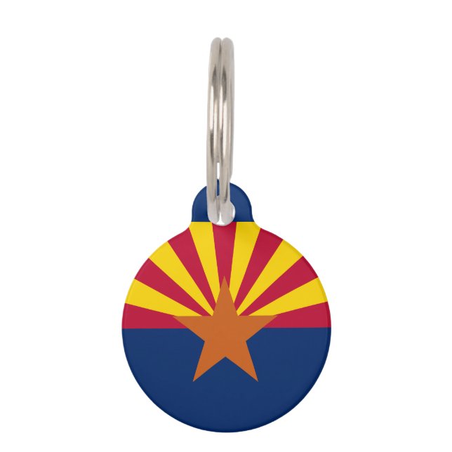 Arizona-Staats-Flagge Tiermarke (Rückseite)