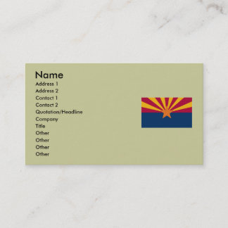 Arizona-Staats-Flagge Visitenkarte
