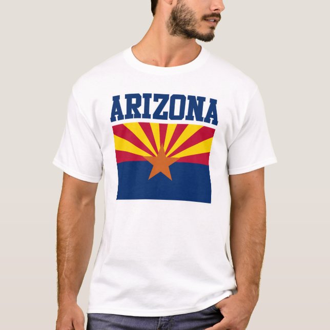 Arizona-Staats-Flaggen-T - Shirt (Vorderseite)