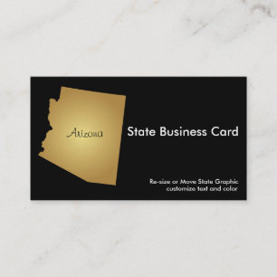 Arizona-Staats-Geschäfts-Karten-metallisches Gold Visitenkarte