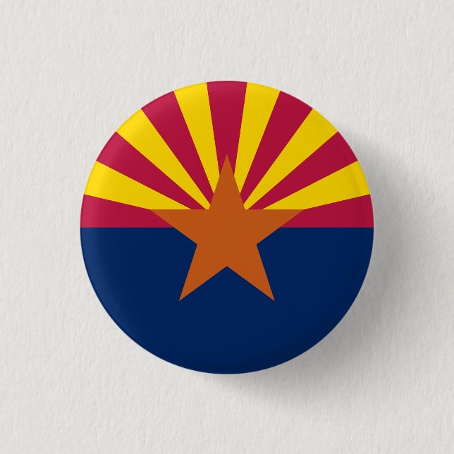 Arizona Staatsflagge Button (Vorderseite)