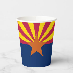 Arizona Staatsflagge Pappbecher