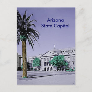 Arizona State Capitol Retro mit einem Hauch von Fa Postkarte