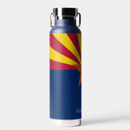 Arizona State Flag Personalize Name Hot oder Cold Trinkflasche