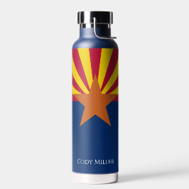 Arizona State Flag Personalize Name Hot oder Cold Trinkflasche