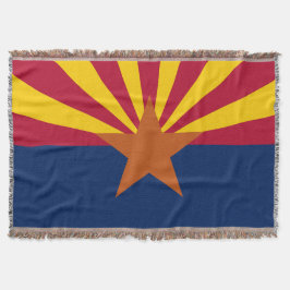 Arizona State Flag Print Patriotic Decke
