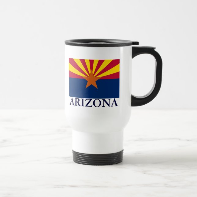 Arizona State Flag Travel Mug Reisebecher (Rechts)