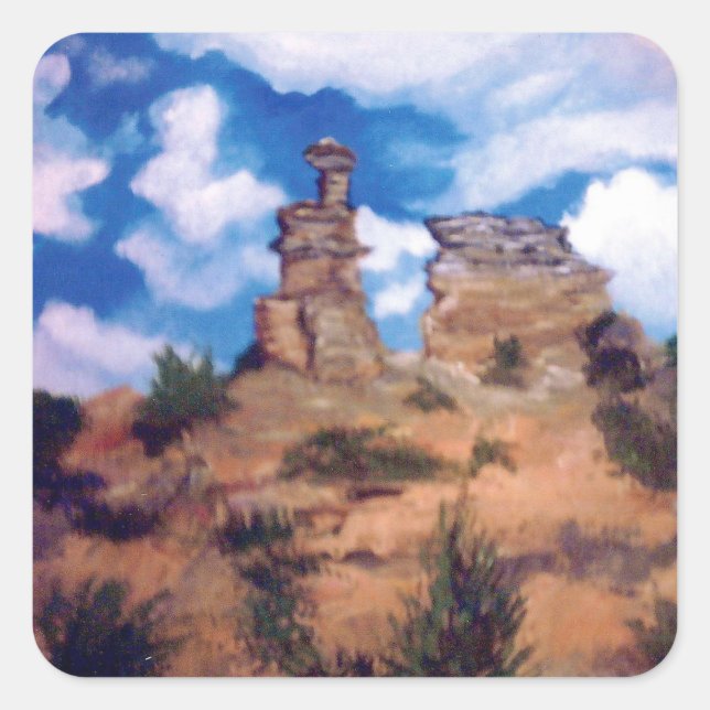 Arizona-Sticker Quadratischer Aufkleber (Vorderseite)