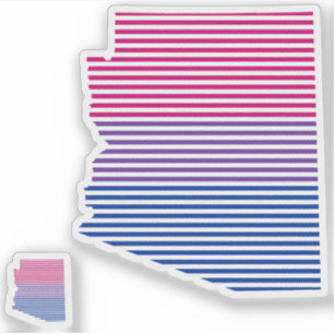 arizona stolperstreifen bisexuell flagge aufkleber