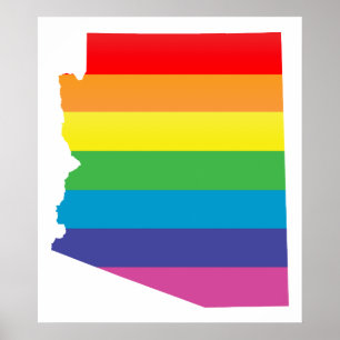 arizona stolz. gestreift. poster